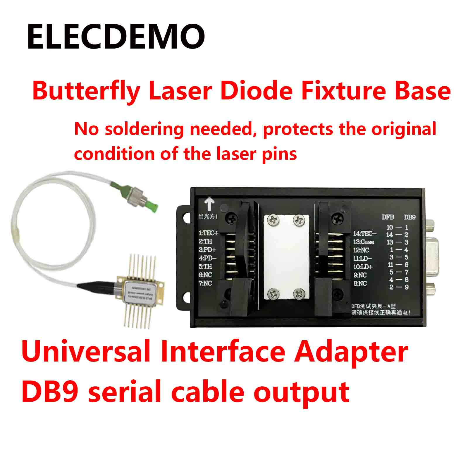 Laser Controller Board - 14ピンマウントベース、DFBバタフライレーザーダイオードドライバーボードモジュール、TEC温度コントローラー、高精度LD電流源DIYキット
