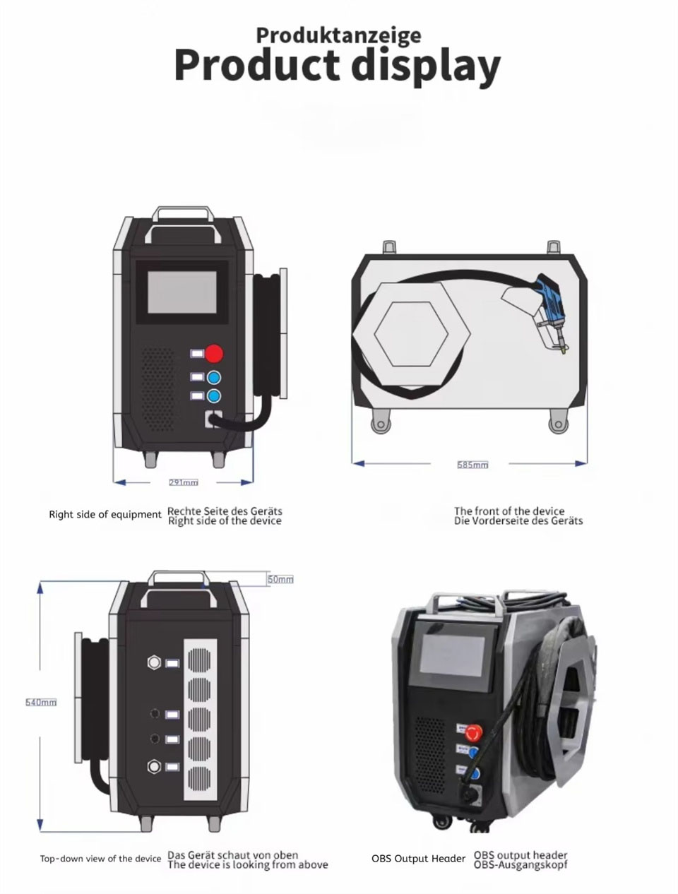 2000W ポータブルハンドヘルドレーザー溶接機 |   工 - Industrial Grade Laser Welder のレビューと価格