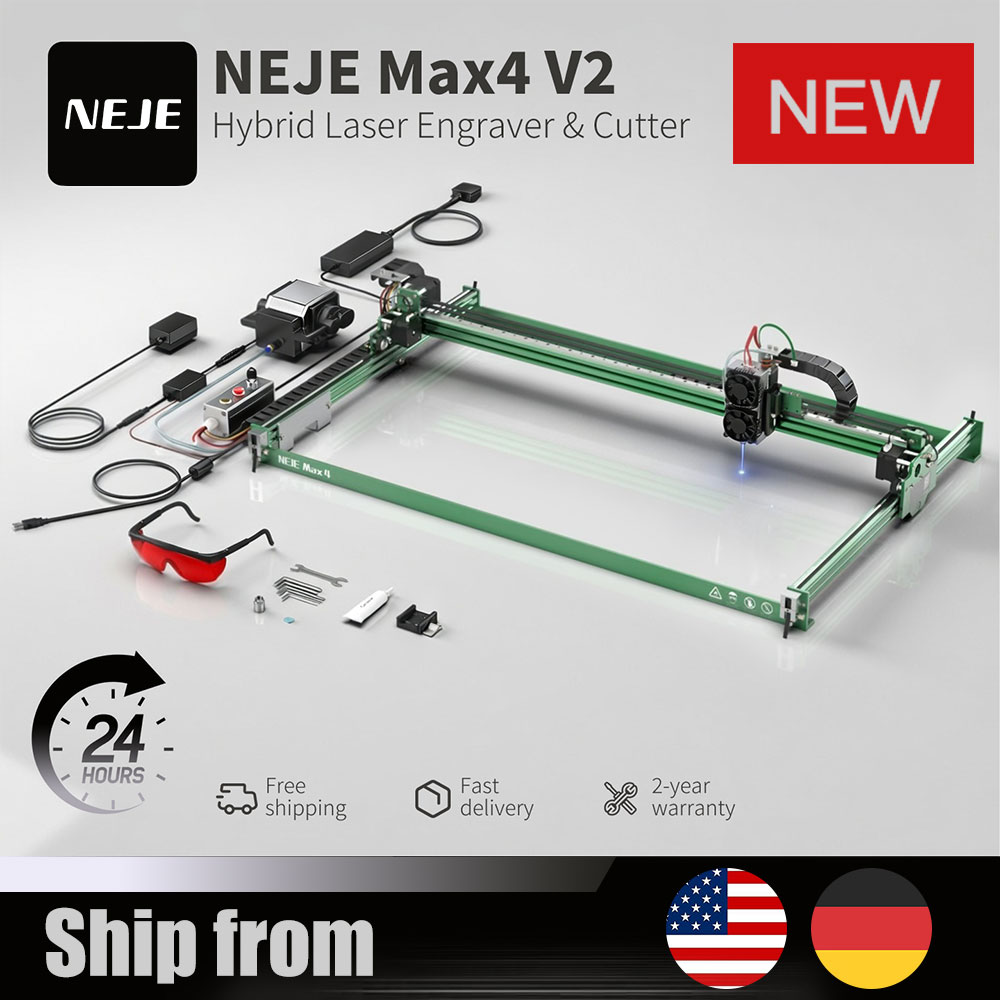 NEJE Max4 V2 E80 80W レーザー彫刻機・切 - Industrial Grade Laser Engraver のレビューと価格