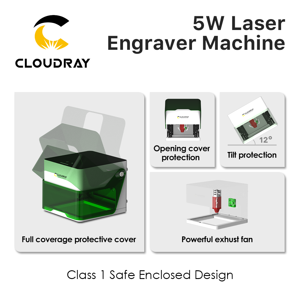 Cloudrayレーザー彫刻機BM1マークプリンターカッター - Industrial Laser Removal のレビューと価格